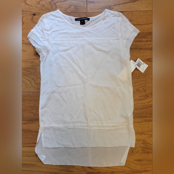 French Connection Women's White Top XS NWT! - Picture 1 of 1